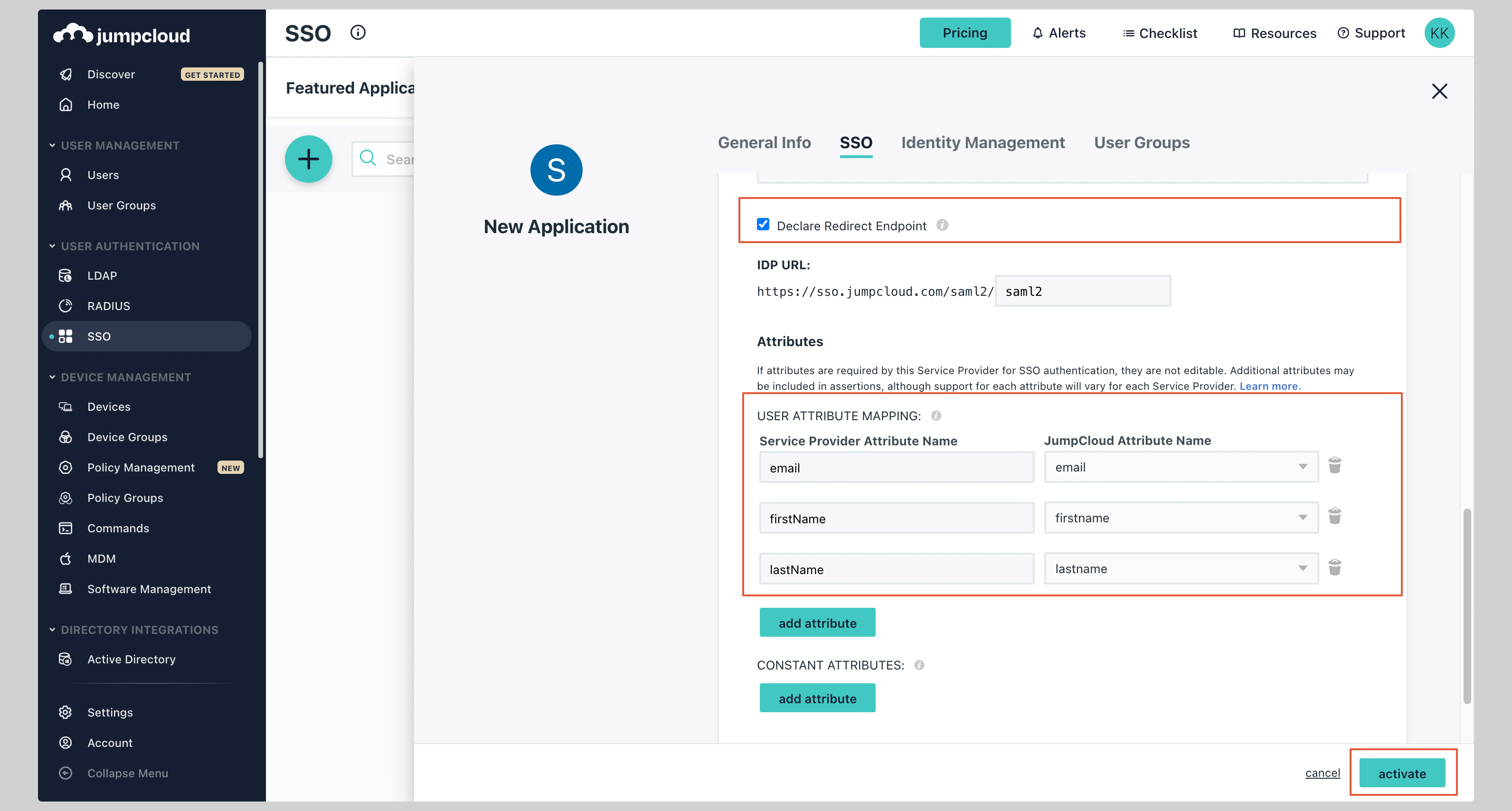 JumpCloud SAML SSO Setup Guide – Complyance